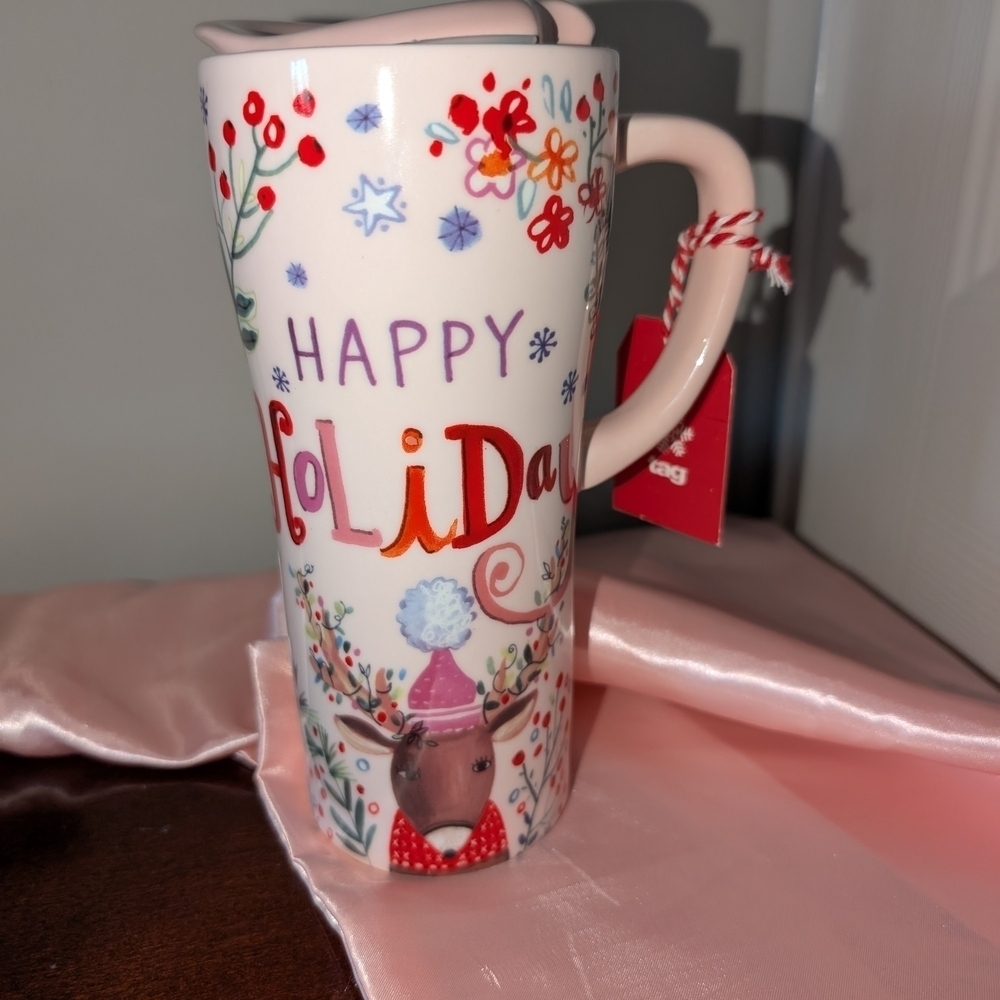 Chalet Pink Red Holiday Tumbler